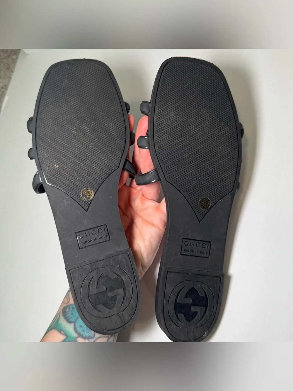 Gucci interlocking G slide sandal - 39
